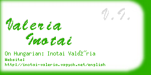 valeria inotai business card